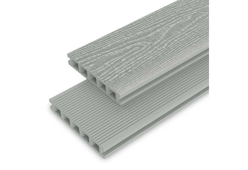  allur silver grey double sided decking board dcd002  25mm