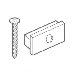 allur decking t clips and screws  with torx bit  (50 per pack)