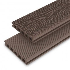allur chocolate double sided decking board dcd05 25mm